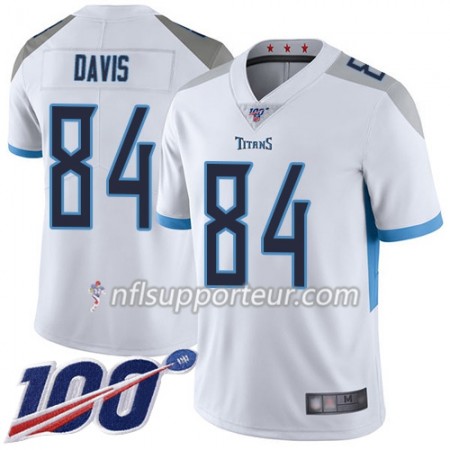 Maillot Homme Tennessee Titans Corey Davis 84 Nike Blanc 100th